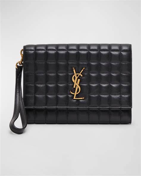 ysl luxe leather pouch